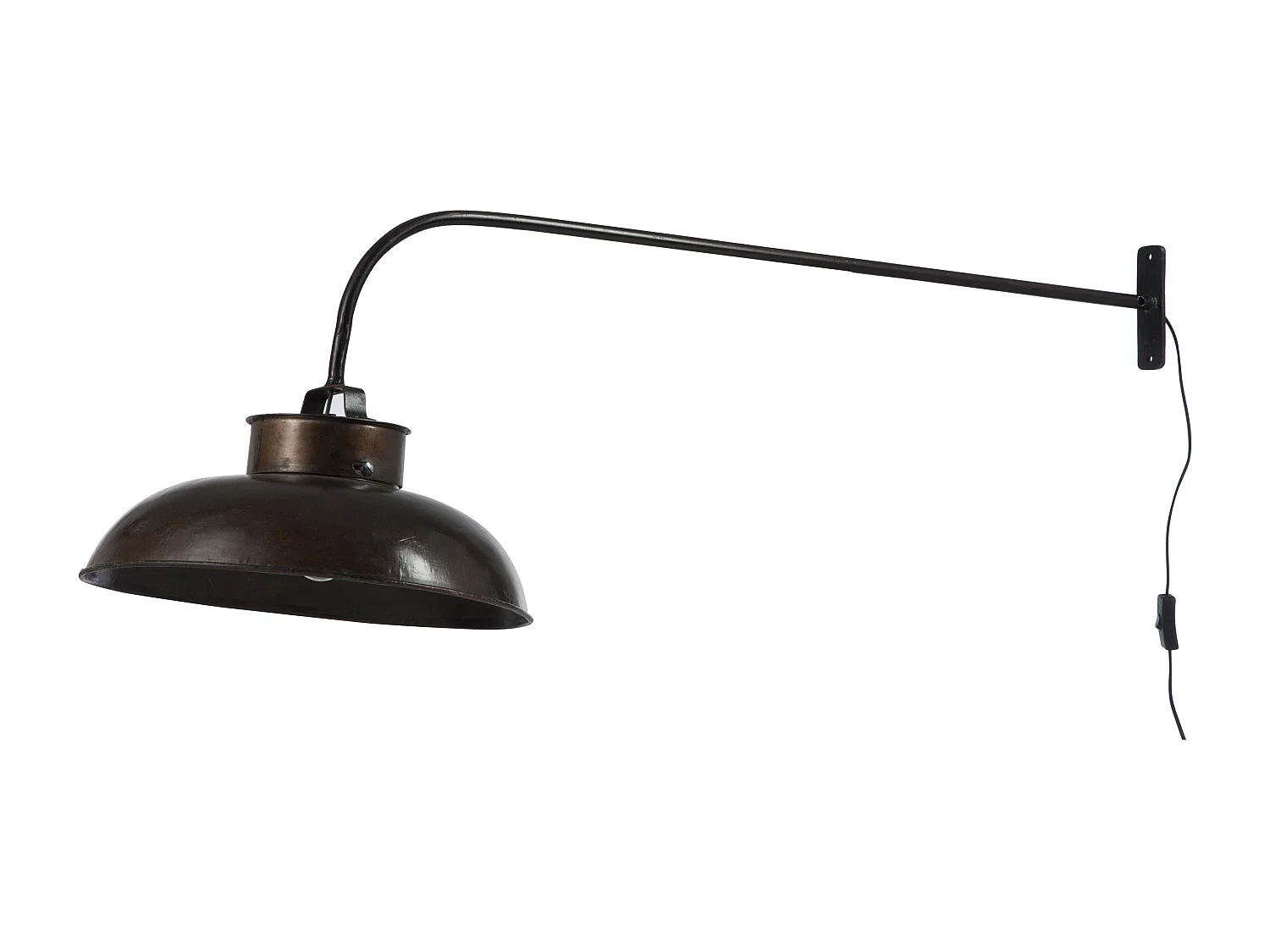 Lampe Murale en Métal "Lounge" 100cm Noir