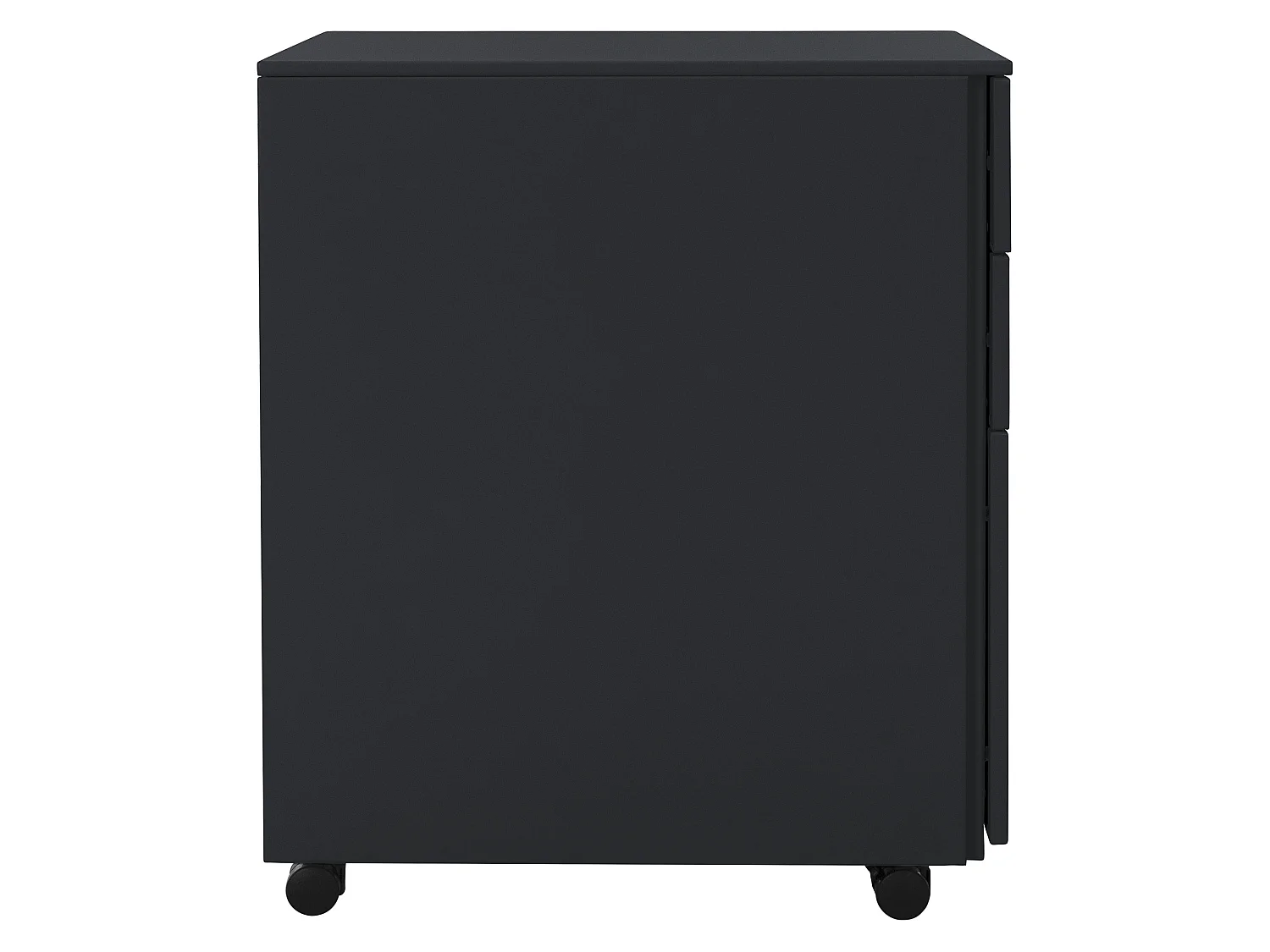 Cajonera móvil con tres cajones 39x50x56 cm acero antracita ML-Design