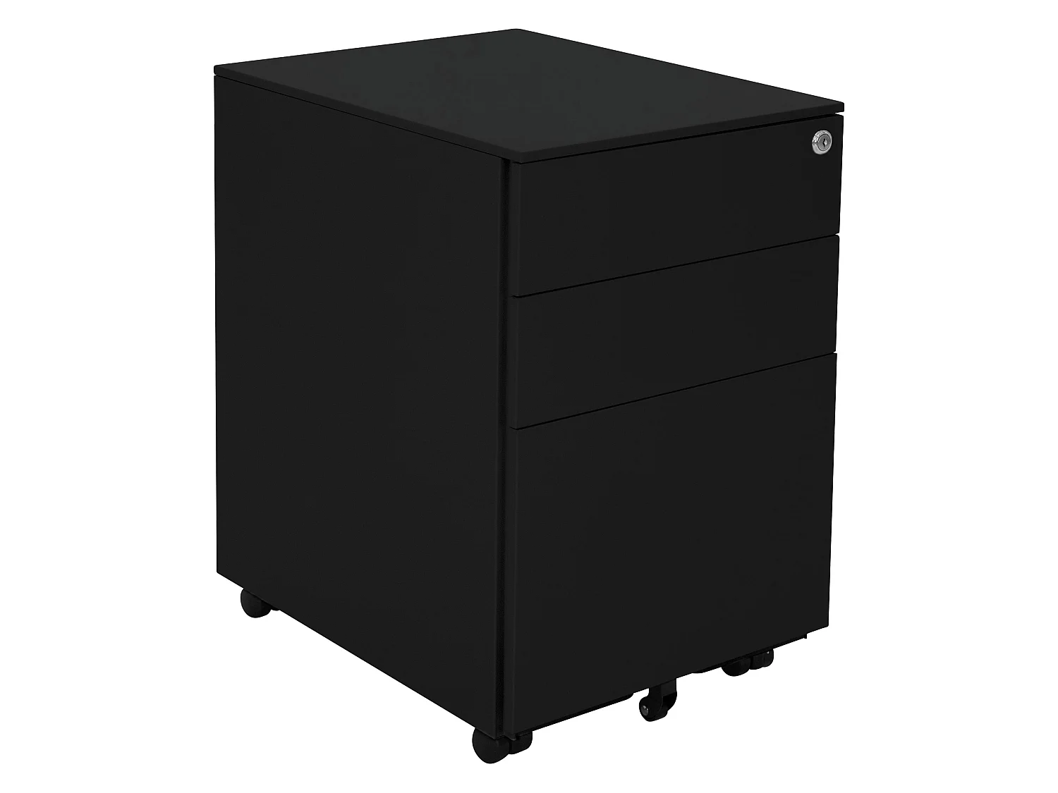 Rollcontainer Bürocontainer Büroschrank Aktenschrank Rollschrank 3 Schubladen