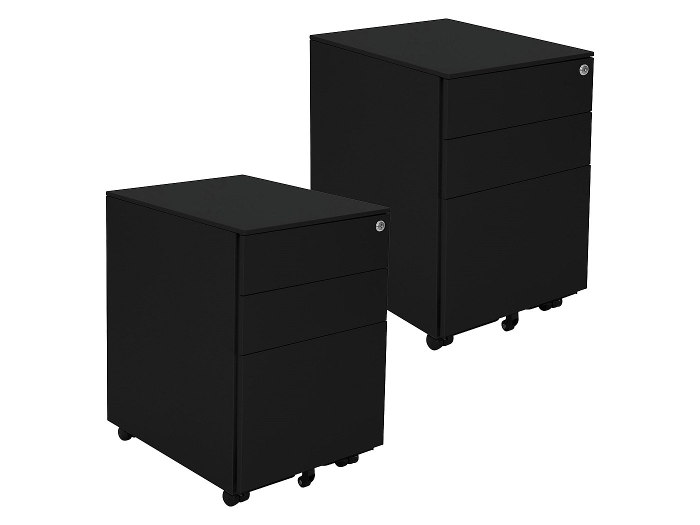 Armoire Mobile 5 Tiroirs Fyssnn - 28x41x69 Cm, Charge 50 Kg - Acier, Roulettes - Bureau, Salon, Cuisine