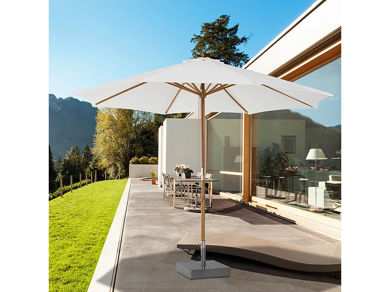 Parasol Bambou Couleur créme