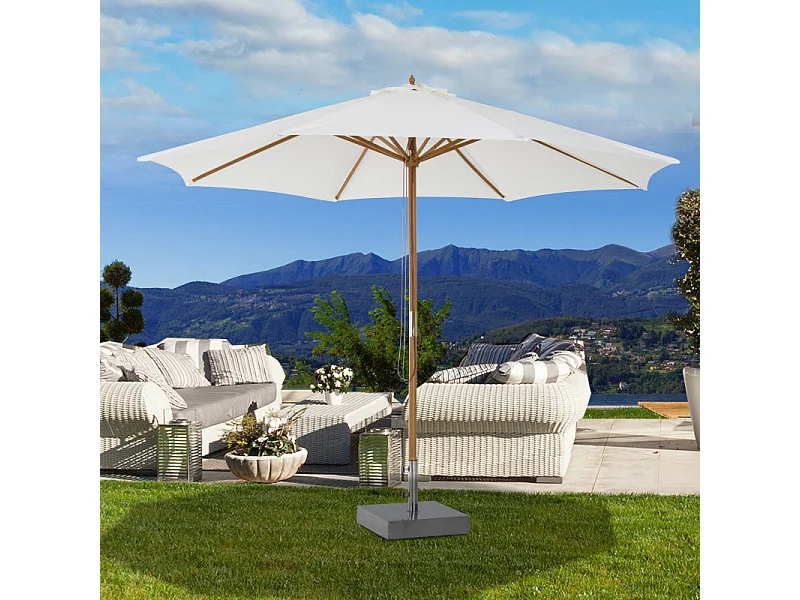 Parasol Bambou Couleur créme