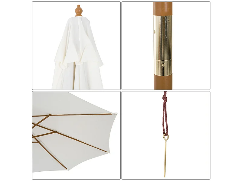 Parasol Bambou Couleur créme