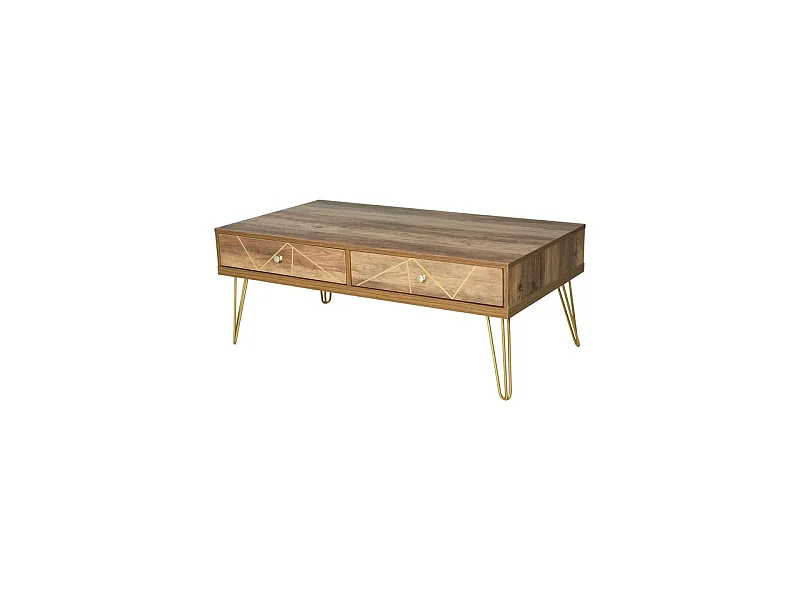 Table basse rectangle CAMEL marron