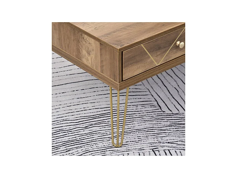 Table basse rectangle CAMEL marron