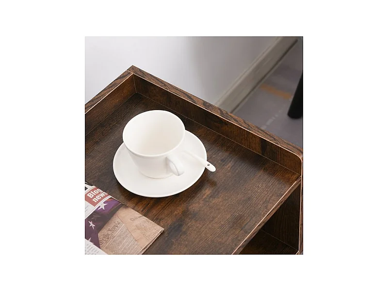 Lot de 2 tables GRIZZLY Marron