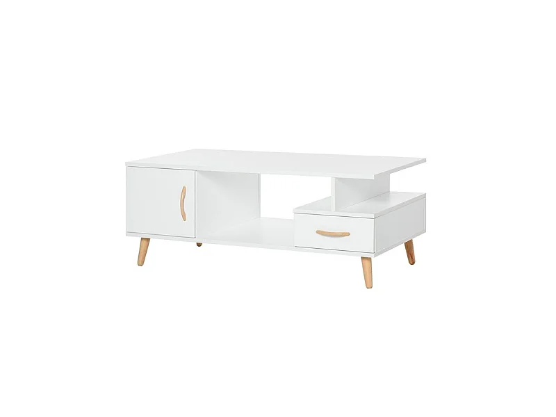 Table basse design CONNIE blanche