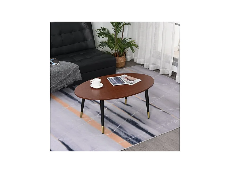 Table basse ovale ROCHEFORT Marron