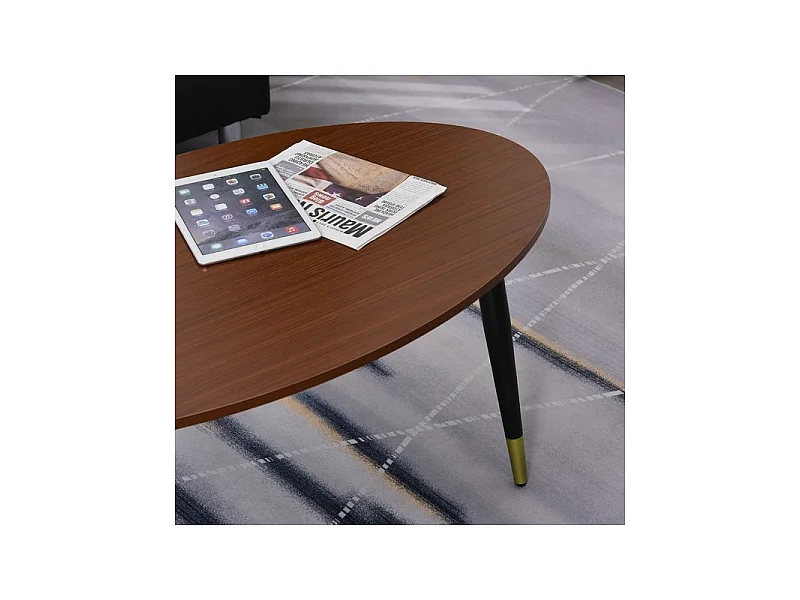 Table basse ovale ROCHEFORT Marron