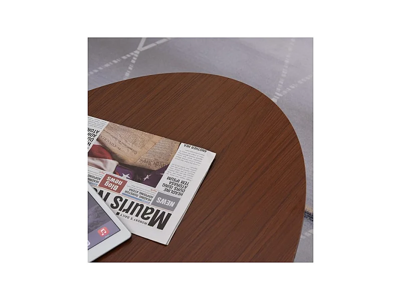 Table basse ovale ROCHEFORT Marron