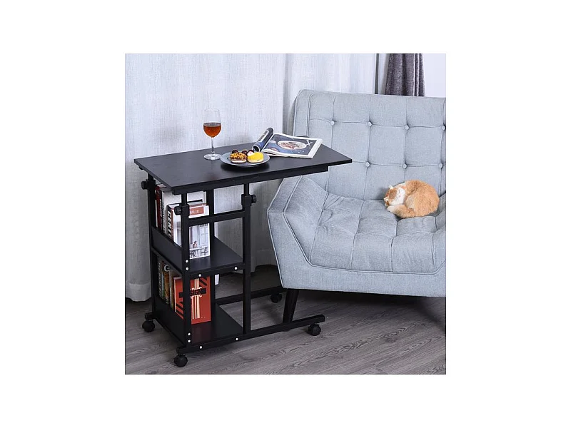 Table de lit réglable NANNY noire