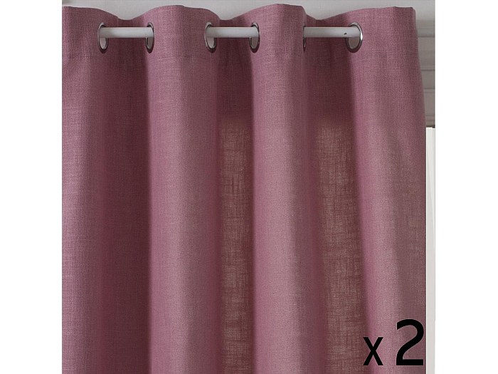 Lot De 2 Rideaux Voile Rideau à Oeillets Super Souple Decoratif Salon