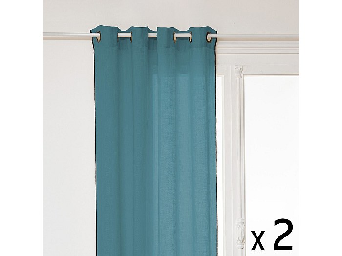 Lot De 3 Rideaux En Aluminium À Franges De 1 M X 3 M - Rideau