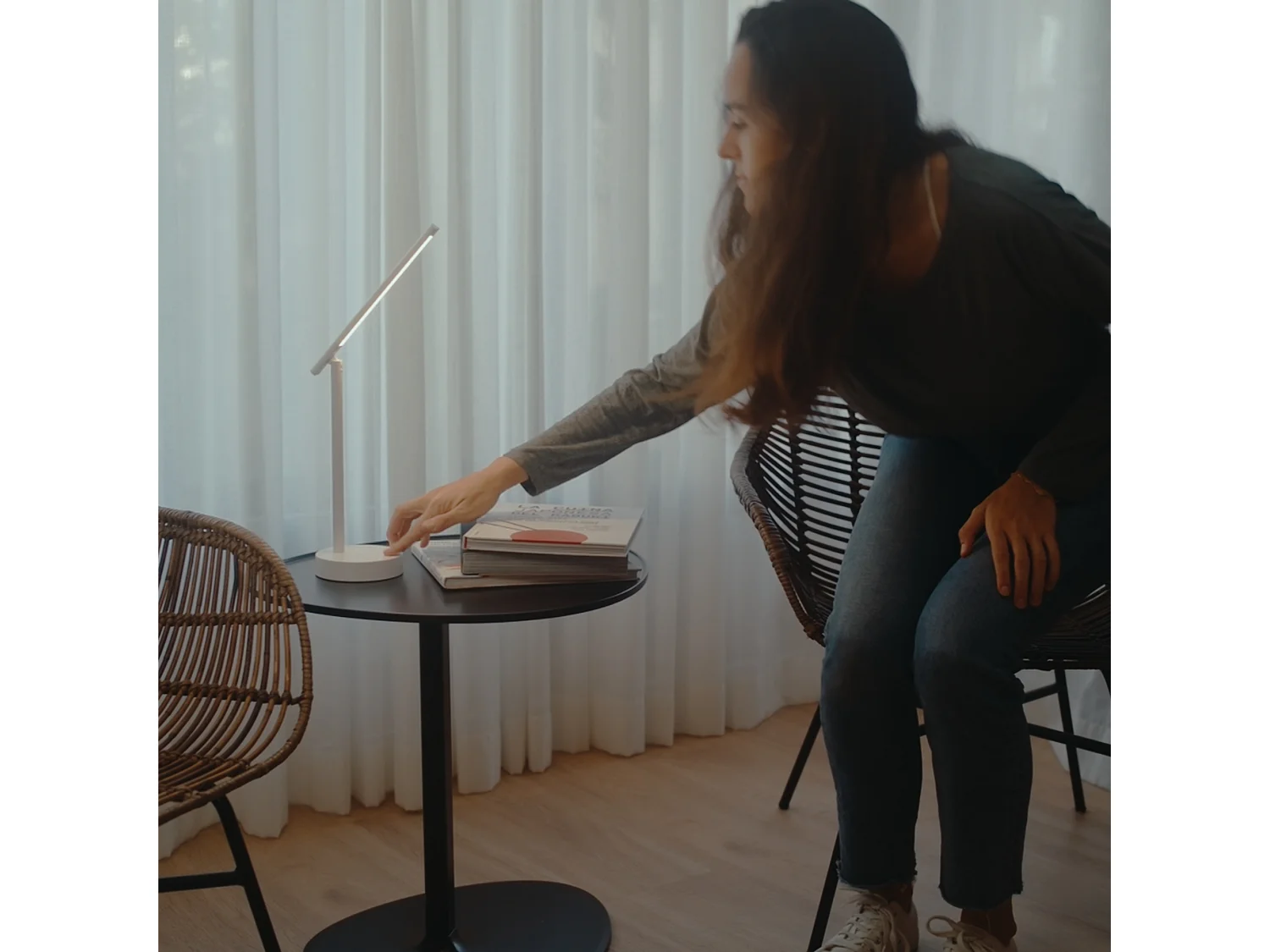 Forlight Archie (2uds)- Lampe de Bureau LED avec Batterie et réglable. Lampe de Table LED avec Lumière Neutre 4000K