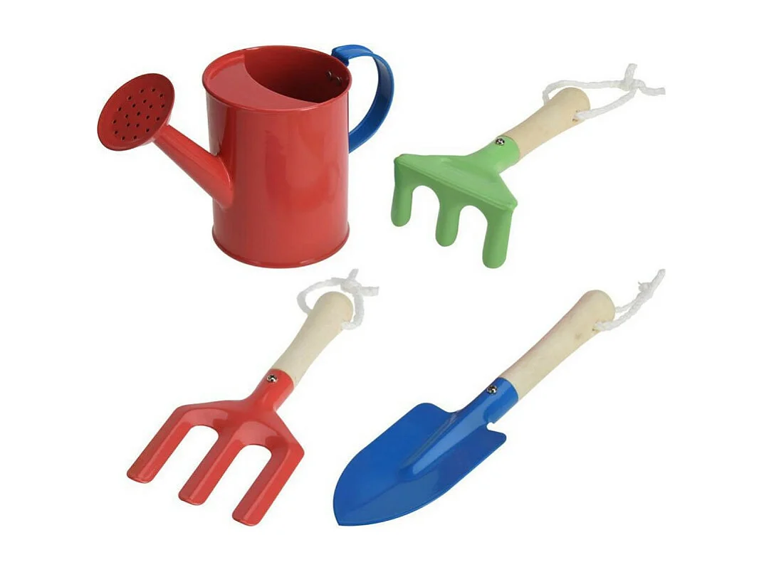 Cesta de 5 Herramientas de Jardinería para Niños Multicolor