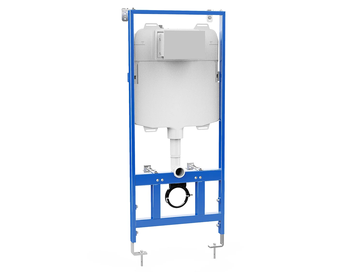 Inodoro flotante negro mate con bastidor y placa de accionamiento - JAVOINE