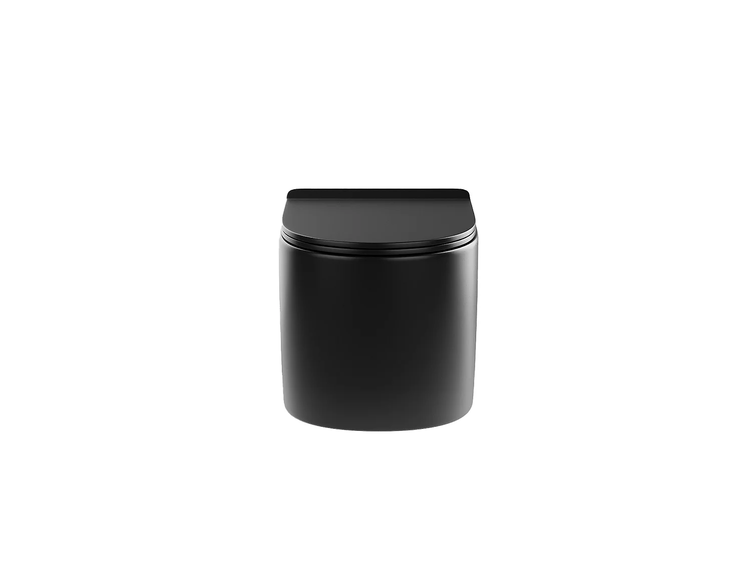 Pack WC suspendu noir mat avec bâti-support et plaque de déclenchement - JAVOINE