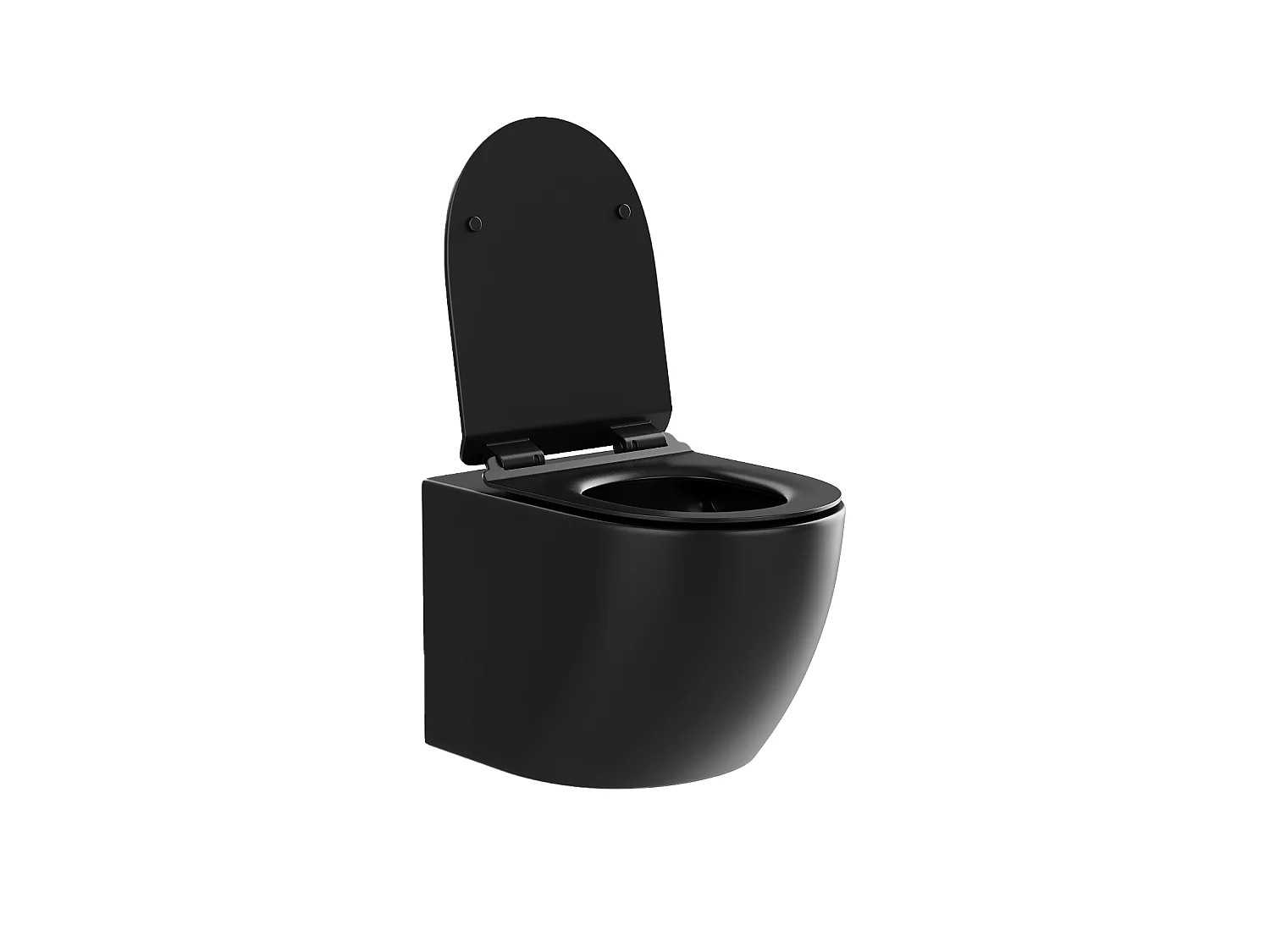 Pack WC suspendu noir mat avec bâti-support et plaque de déclenchement - JAVOINE