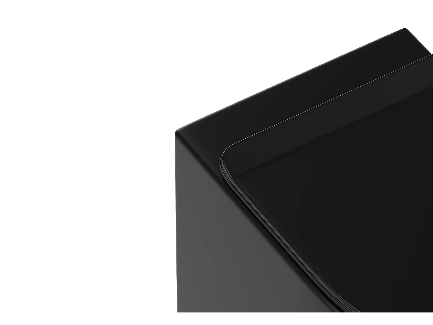 Pack WC suspendu noir mat avec bâti-support et plaque de déclenchement - JAVOINE