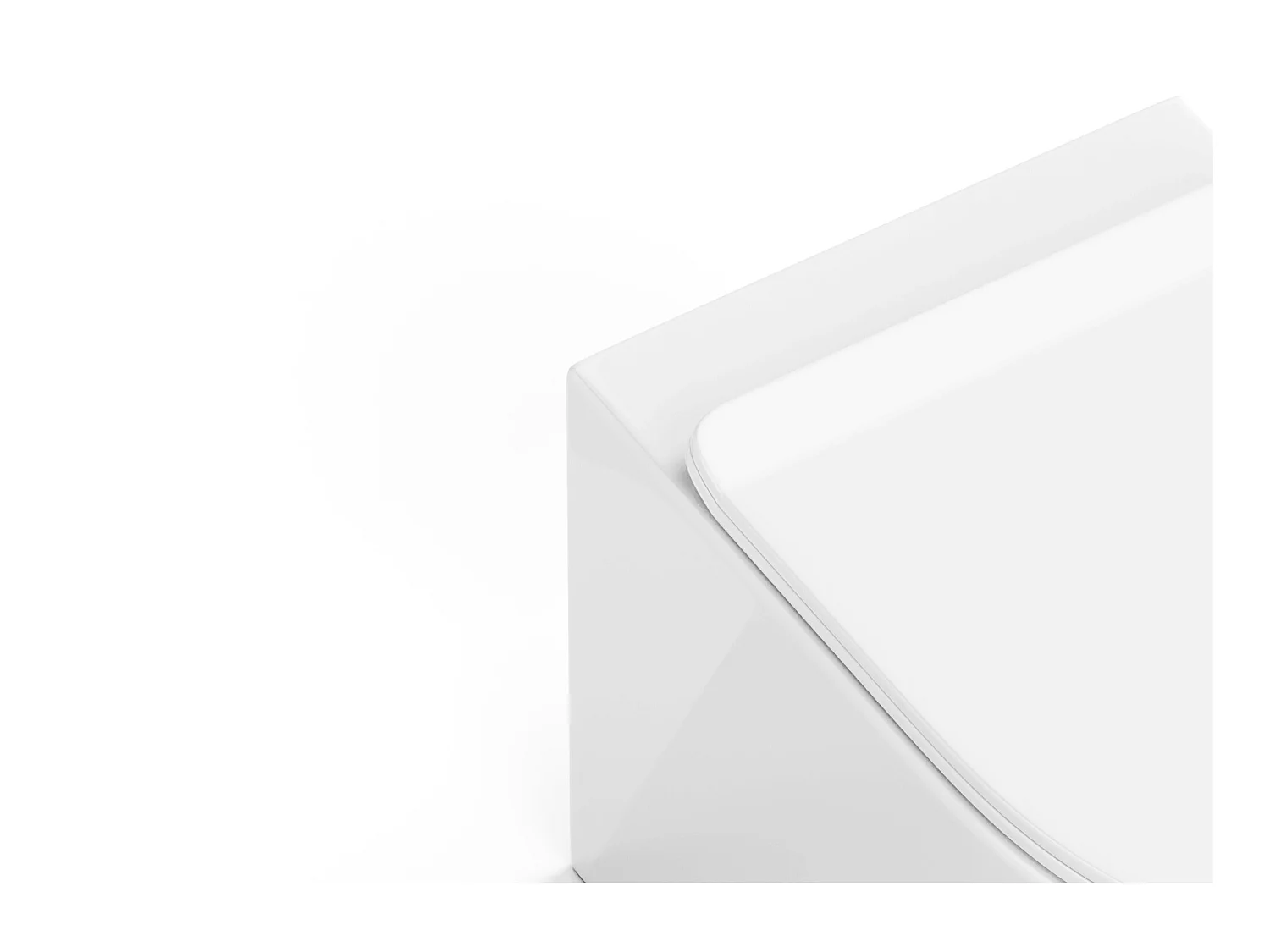 Pack WC suspendu blanc brillant avec bâti-support et plaque de déclenchement - JAVOINE