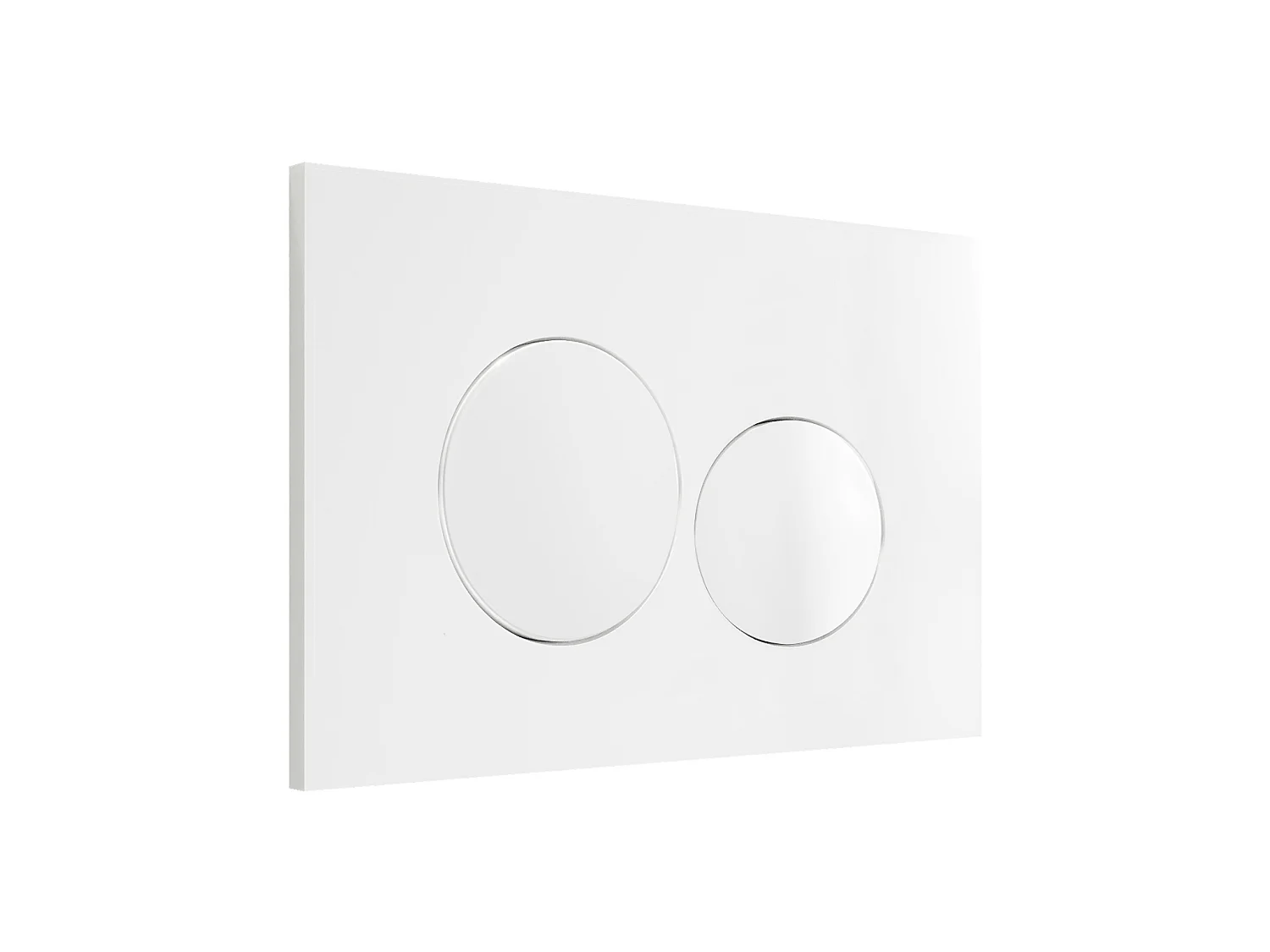 Pack WC suspendu blanc brillant avec bâti-support et plaque de déclenchement - JAVOINE