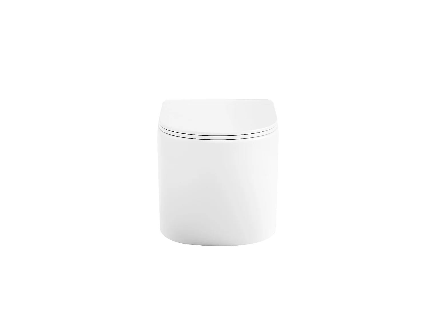 Pack WC suspendu blanc brillant avec bâti-support et plaque de déclenchement - JAVOINE