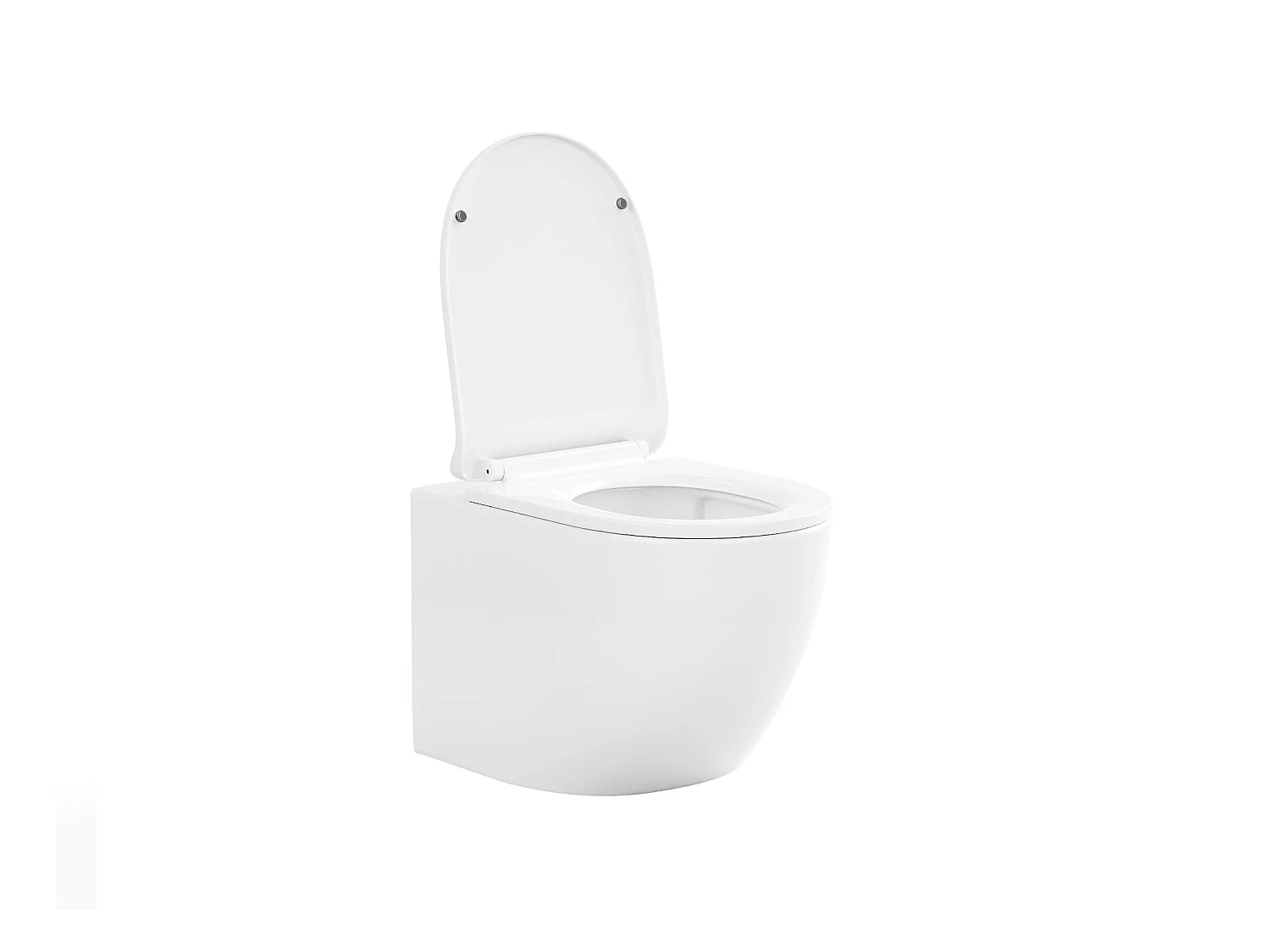 Sparset - Wand-WC mit dekorativem Trägergestell - Weiß glänzend - JAVOINE