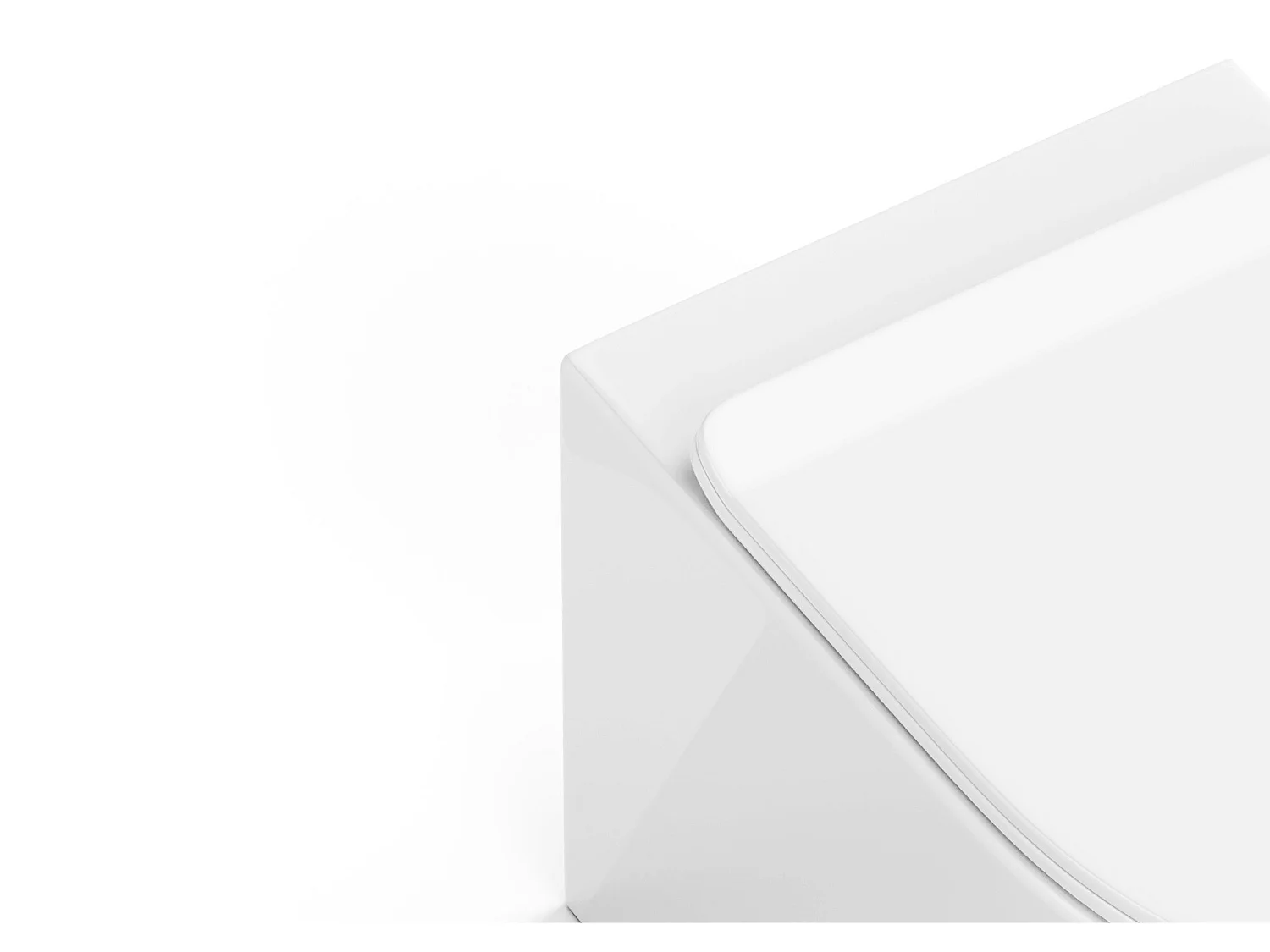 Pacchetto WC sospeso con Telaio decorativo Bianco lucido - JAVOINE