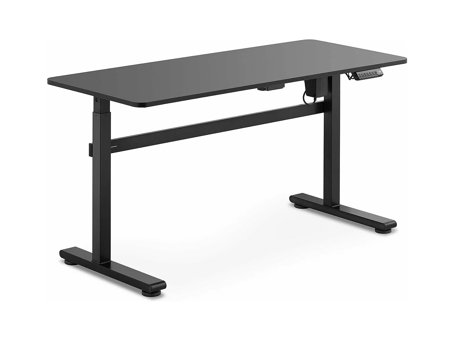 Scrivania sit-stand 140 x 60 cm acciaio verniciato a polvere nero 14_0005951