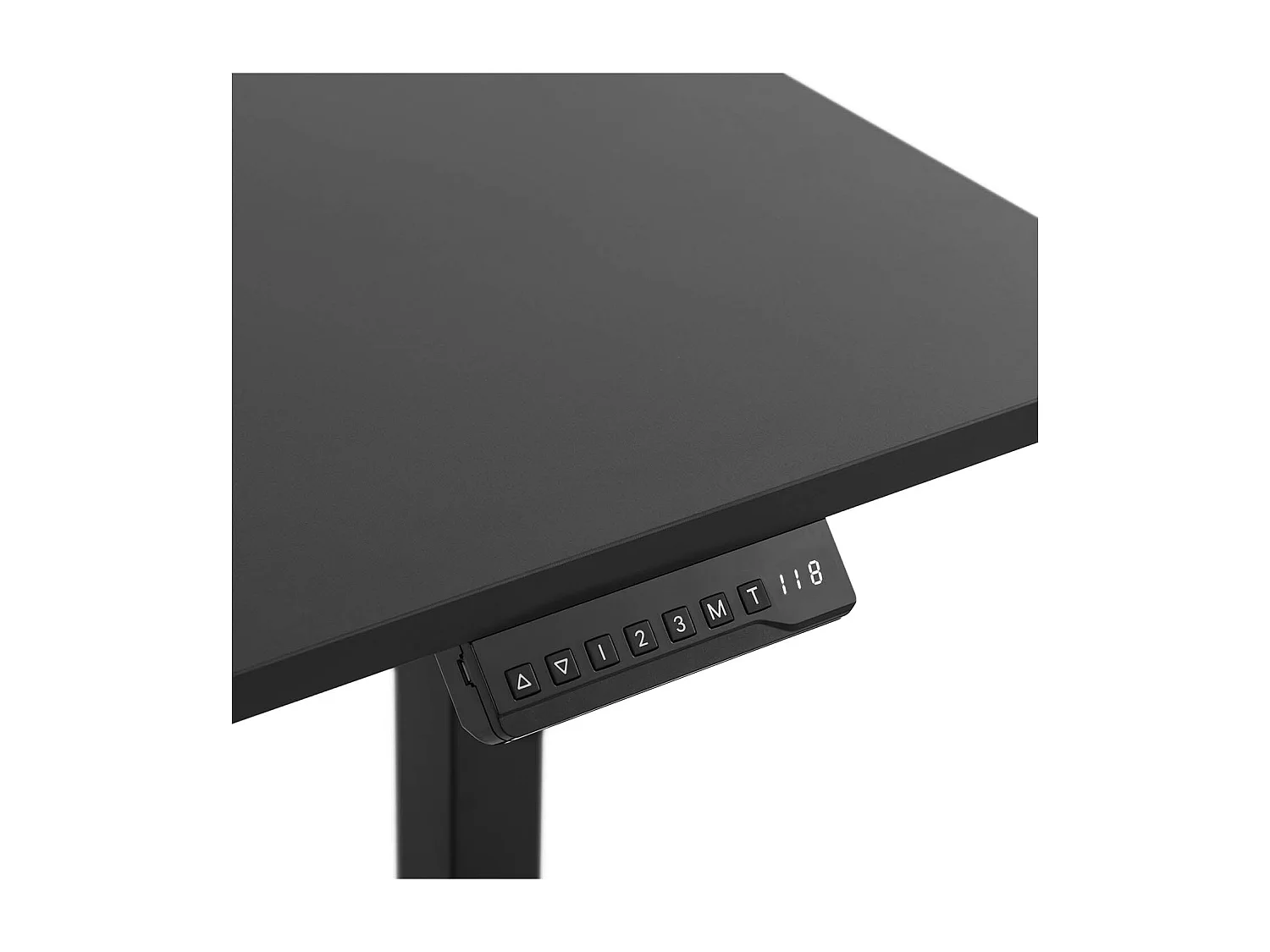 Bureau assis-debout 140 x noire 140 x 60 x 118 cm 14_0005951