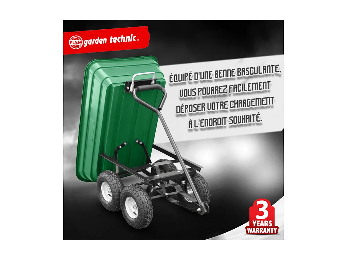 - Chariot de jardin plastique