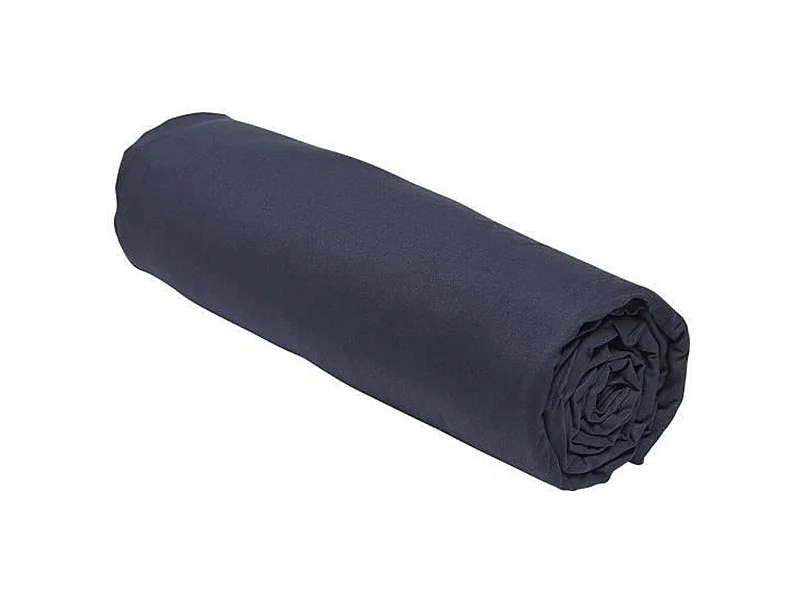 Spannbettlaken – 140 x 190 cm, einfarbig – Marineblau