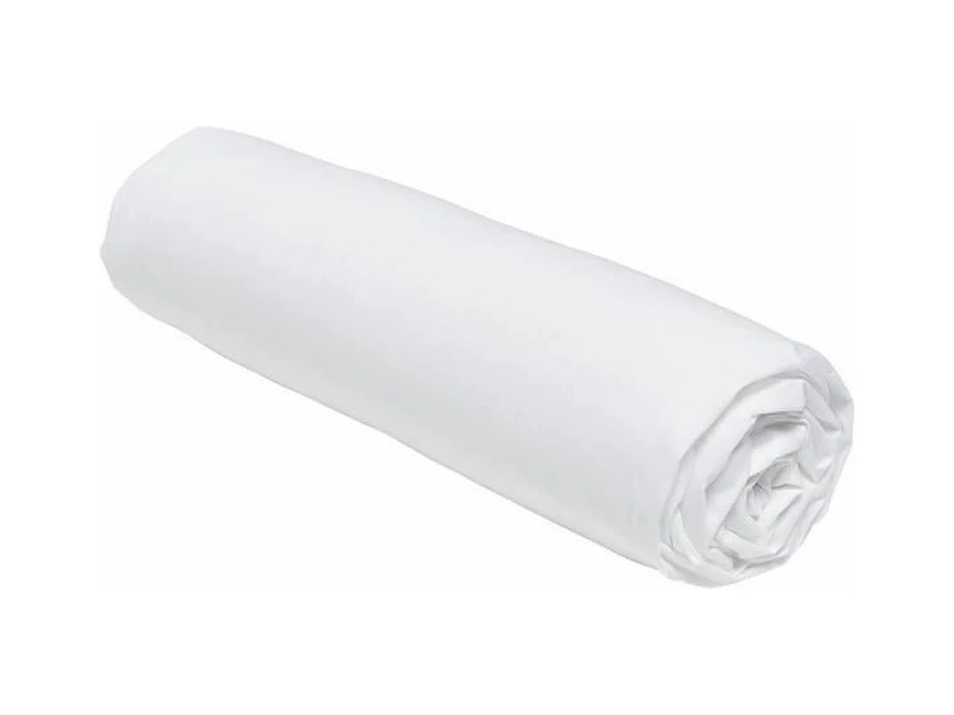 Drap housse - 160 x 200+23 cm uni - Craie