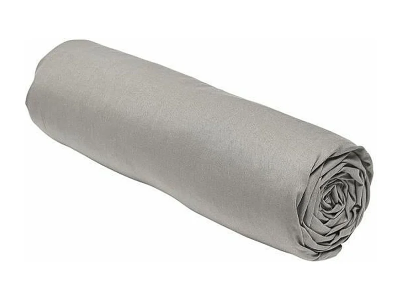 Drap housse - 140 x 190 cm uni - Dune