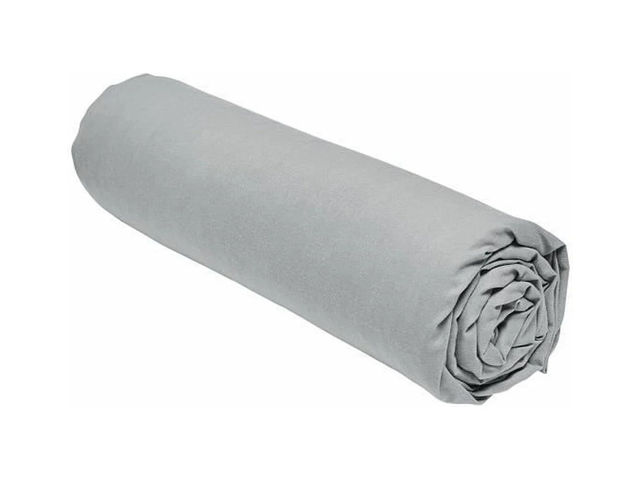 Drap housse - 160 x 200+23 cm uni - Acier