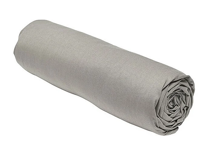 Drap inférieur réglable 100% coton qualité 144 fils, en couleurs unies. Linge 135x200cm