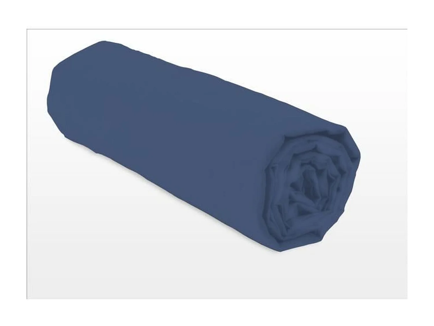 Lençol Ajustável 180 x 200 + 30 cm Azul 100% Algodão