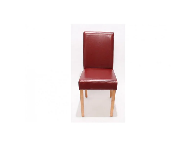 Chaise de salle à manger lot de 2 ATHENA rouge