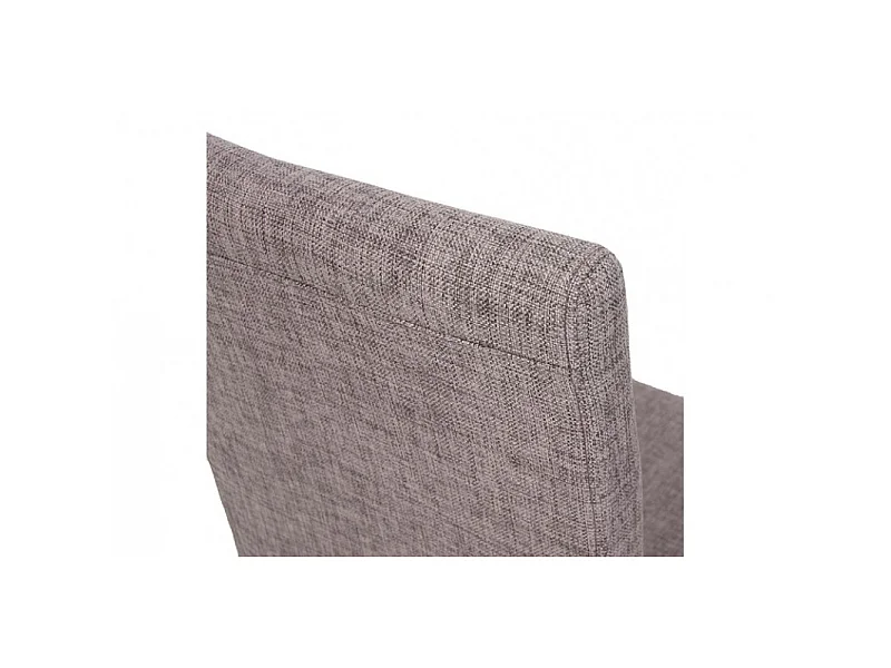 Chaise de salle à manger lot de 2 POKA pieds foncés