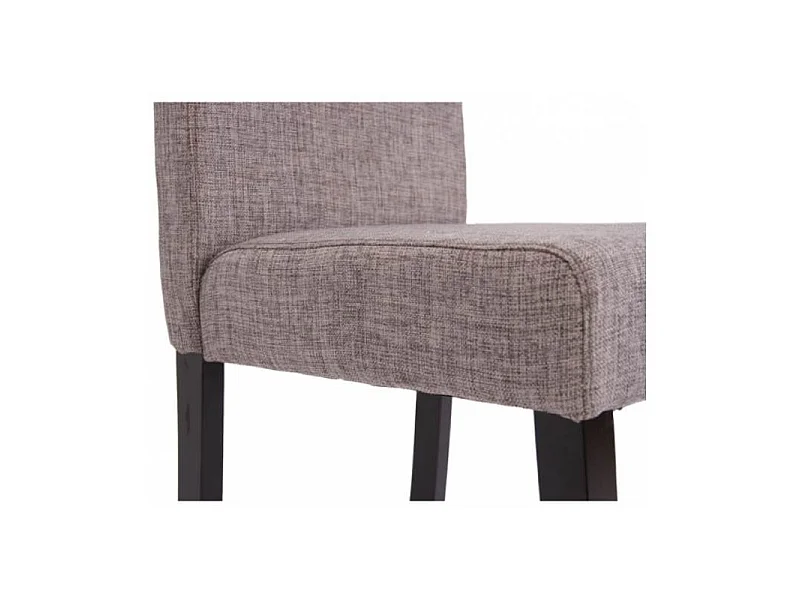 Chaise de salle à manger lot de 2 POKA pieds foncés