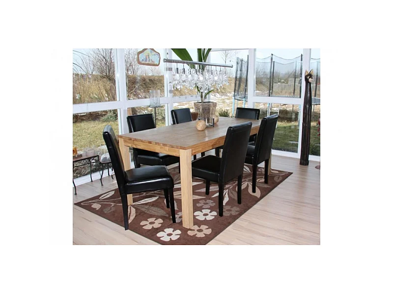 Chaise de salle à manger lot de 2 SANTORINI noir