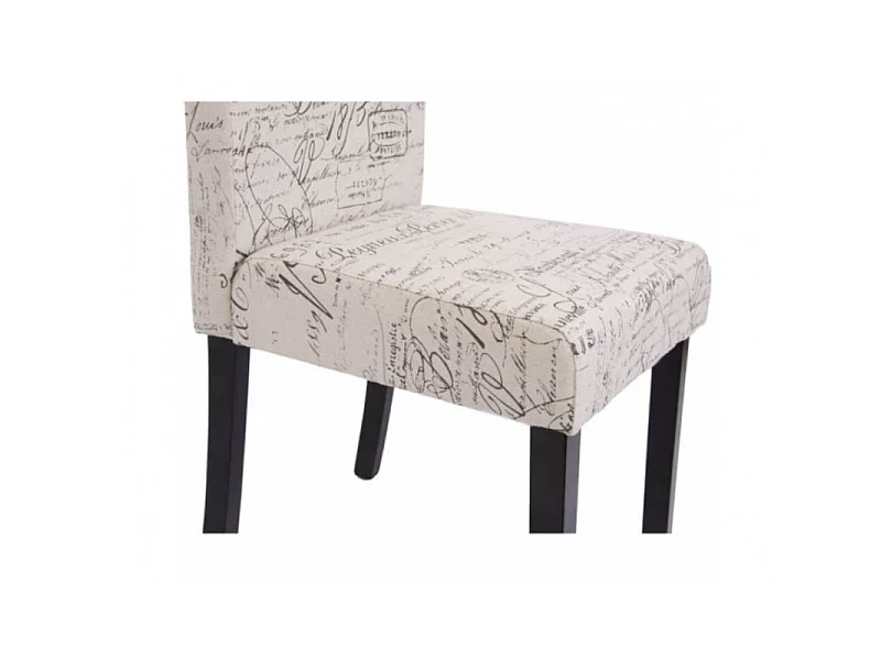 Chaise de salle à manger lot de 2 OTTA Pieds foncés