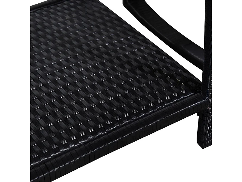 Ensemble de jardin à bascule 2 places MOKA marron et noir