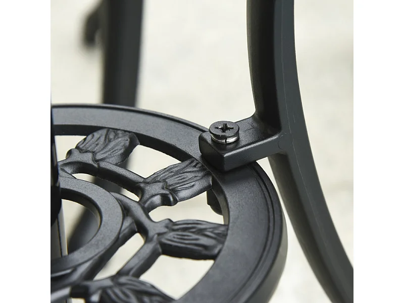 Ensemble de jardin baroque MERCREDI noir