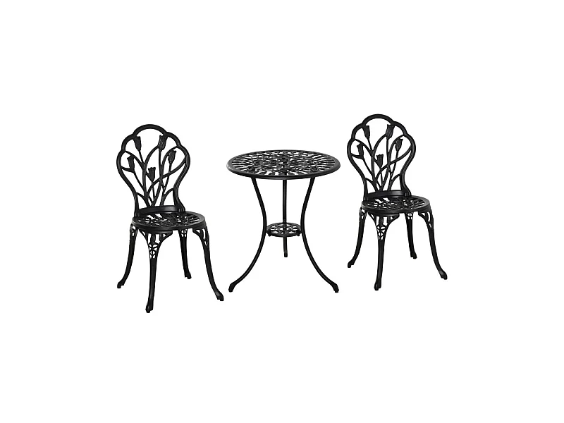 Ensemble de jardin baroque MERCREDI noir