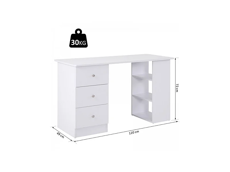 Bureau multimédia compacte Blanc