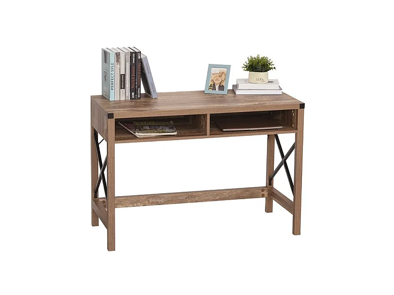 Bureau design industriel imitation bois Montana
