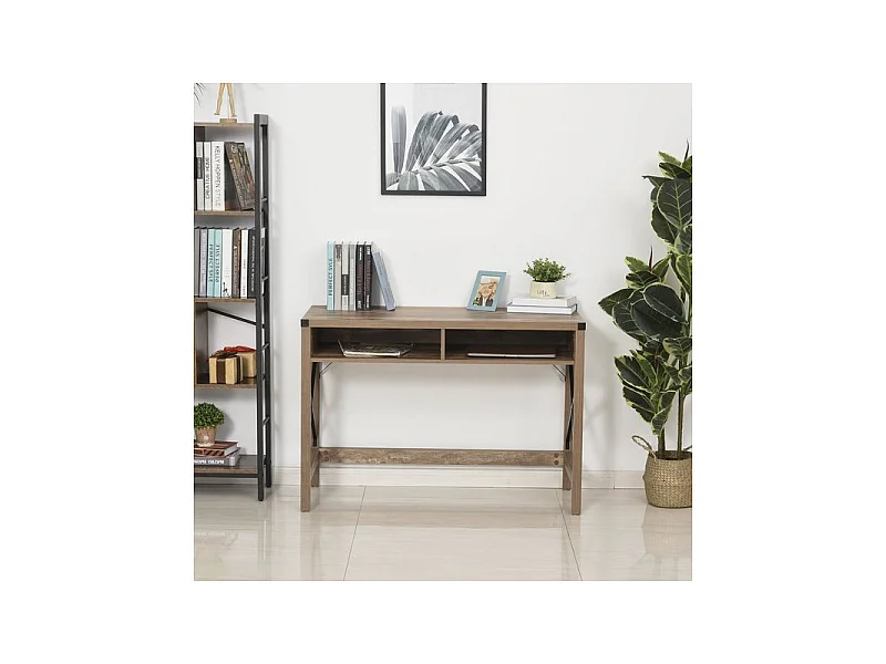 Bureau design industriel imitation bois Montana