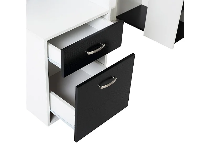 Bureau Informatique Ase Noir et Blanc