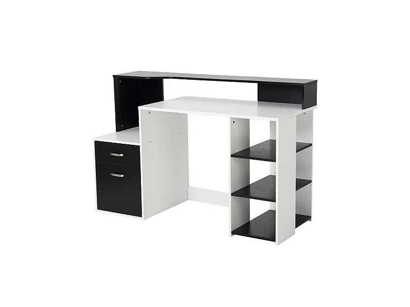 Bureau Informatique Ase Noir et Blanc
